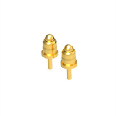 Custom High Current Pogo Pin Connector Male Gender Gold Plated Smart Loaded Contact
