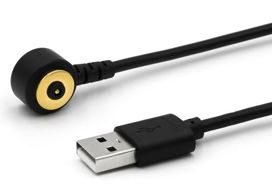 IP67 Waterproof PCB Female Pogo Pin Connector Magnetic Cable with Gold Flash Plating and 50mohm Max Contacts Resistance