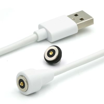 IP67 Waterproof PCB Female Pogo Pin Connector Magnetic Cable with Gold Flash Plating and 50mohm Max Contacts Resistance