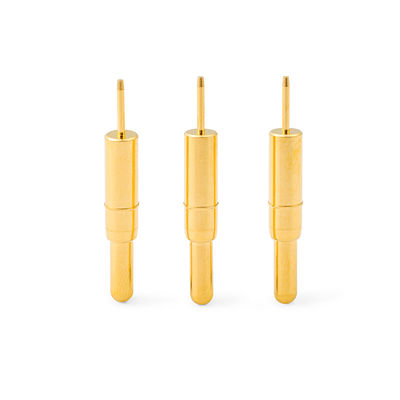 High Precision Brass C6801 Pogo Pin Connector Spring Loaded Dip Type Gold Plated