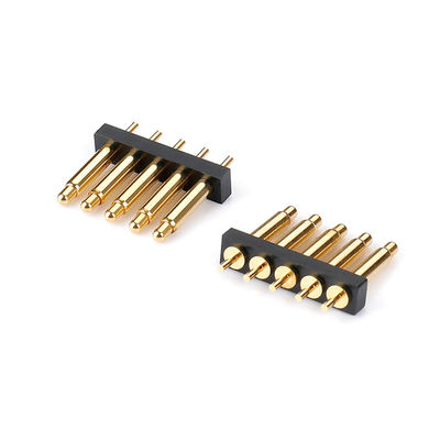 High Precision Brass C6801 Pogo Pin Connector Spring Loaded Dip Type Gold Plated