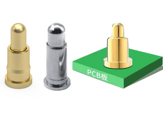 Brass Pogo Pin Connector 1A Rated Current Precision Machined Through Hole Pogo Pins