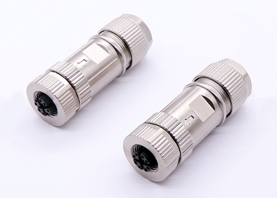 Circular M12 X Code Connector Ethernet 8 Pin Male Female Plug Connector Screw assembly
