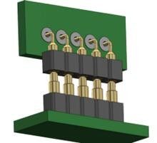 6 Pin Pogo Pin Connector With Spring Contact Easy Maintenance And Replacement
