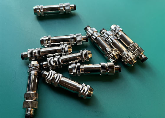 M8 IP67 Circular Connector Male Shield Plug 3 4 5 6 8 Pin Assembly Type Connector