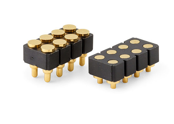 6pin Female Pogo Pin Connector And Spring Contact Connector For Smd Pcb Customizable