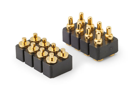 6pin Female Pogo Pin Connector And Spring Contact Connector For Smd Pcb Customizable