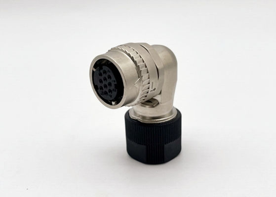 One Touch Locking CM10 Circular Connector 2 Pin 10 Pin Right Angle Crimp Wire Plug