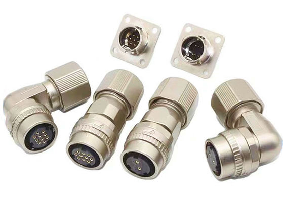 2 Pin 10 Pin Circular Wire Connector Servo Encoder Male Soldering Termination