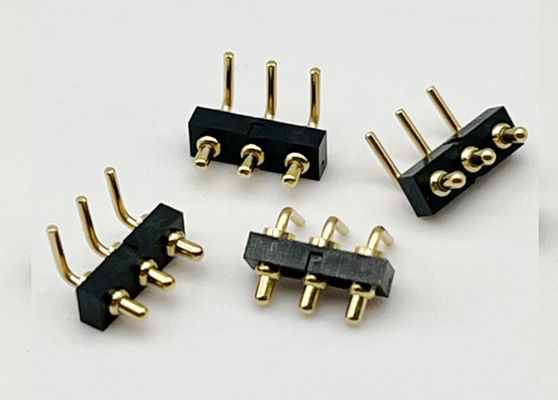 Custom 2.54mm Dip Type 3pin H1.5mm Pogo Pin connector for spring pin connector