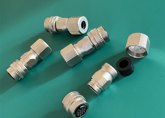 2 Pin 10 Pin Circular Wire Connector Servo Encoder Male Soldering Termination
