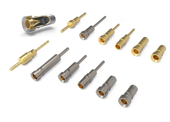 Machined Female Header Pin Dia1.48xL9.40 Clip Contact 4/6 Finger Tin Plated