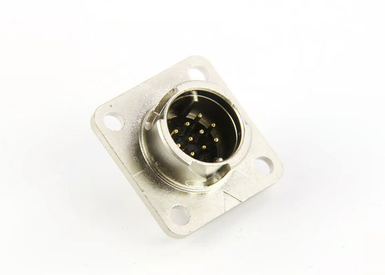 2 Pin 10 Pin Circular Wire Connector Servo Encoder Male Soldering Termination