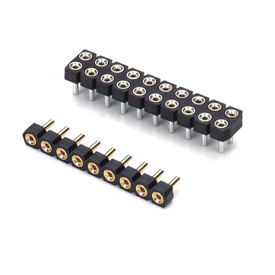 2.0mm Male Round Pin Header Dual Row PCB Connector Machined Pin Header
