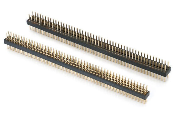 1.27mm 2.0mm 2.54mm Round Pin Header PCB Connector Machined Pin Header SMT Type
