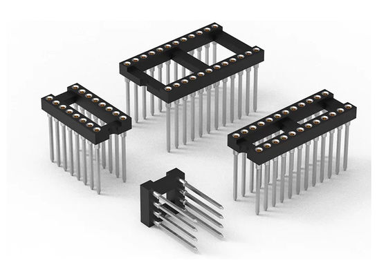Machined Round Pin Header SMT Type PCB H3.0mm 6 Pin - 64 Pin IC Socket