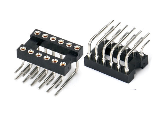 2.54mm IC Socket Round Female Header connector SMT Type 6Pin 10Pin 28Pin thru 64Pin