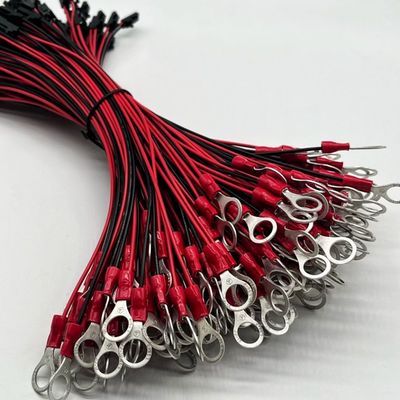 Molex 2.54mm 2P Female Connector to M4 Round Terminal With Wire Cable UL1007 22AWG Cable