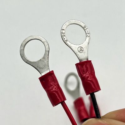 Molex 2.54mm 2P Female Connector to M4 Round Terminal With Wire Cable UL1007 22AWG Cable