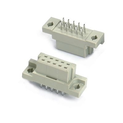 DIN 41612 Connector 2 Row 10 Pin Female Pins Straight Through Hole 2x5 Pitch 2.54mm DIP