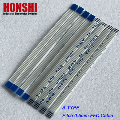 Flat Flex Connectors AWM 20624 0.5mm Pitch 4 Pin Flexible Flat Ribbon Cable Assembly