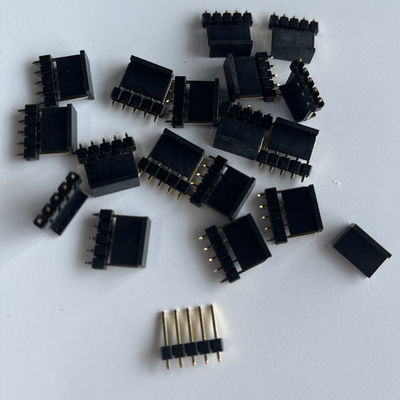 2.54mm Pitch Pin Header Connector 5 Pin Straight With Cap Board To Board Connector