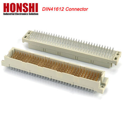 DIN 41612 Four Row Inline 128 Pin DIN41612 Connector Brass PCB Current Application