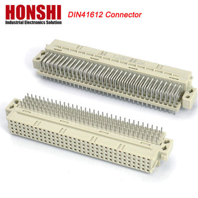 DIN 41612 Four Row Inline 128 Pin DIN41612 Connector Brass PCB Current Application