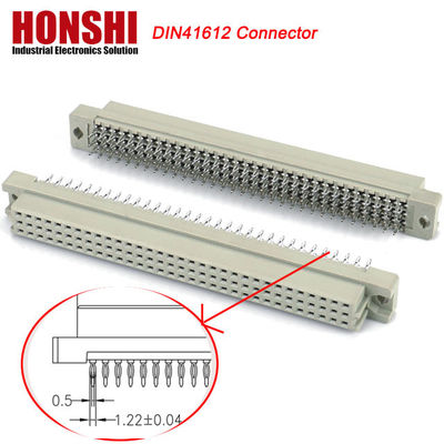 DIN 41612 Four Row Inline 128 Pin DIN41612 Connector Brass PCB Current Application