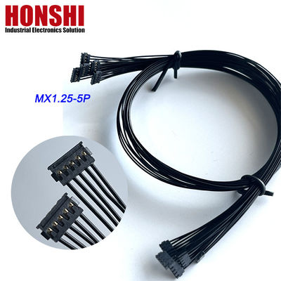 Double Ended 5P MX1.2 Battery Cable MOLEX 78172 Terminal Wire Harness Assembly black
