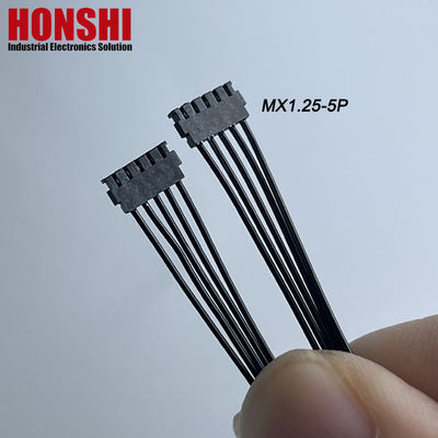 Double Ended 5P MX1.2 Battery Cable MOLEX 78172 Terminal Wire Harness Assembly black