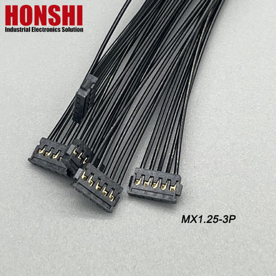 Double Ended 5P MX1.2 Battery Cable MOLEX 78172 Terminal Wire Harness Assembly black