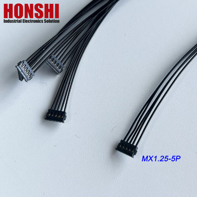 Double Ended 5P MX1.2 Battery Cable MOLEX 78172 Terminal Wire Harness Assembly black