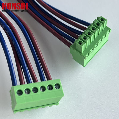 3.5mm Female Pluggable Terminal Block Wire And Cables Assembly Manufacturer Wiring Harness