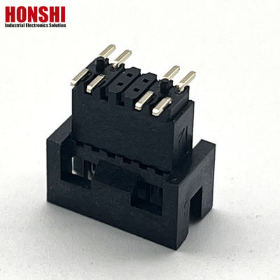 1.27mm Pitch H5.7mm SMT Brass Gold Plated Male Box Header PCB Connector
