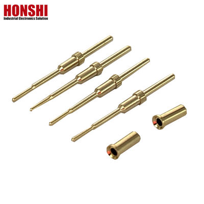 Custom Brass Terminal Pin For Plug CNC Turning Lathe Pogo Pins Connector