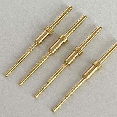 Custom Brass Terminal Pin For Plug CNC Turning Lathe Pogo Pins Connector