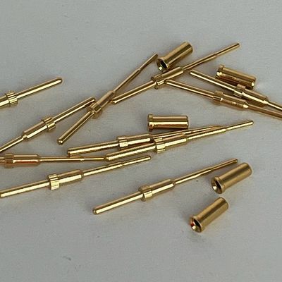 Custom Brass Terminal Pin For Plug CNC Turning Lathe Pogo Pins Connector