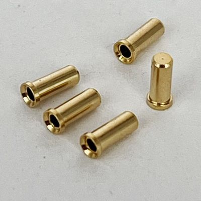 2.32mm Circular Connector Crimp Contacts Female Brass Pin Gold Plated Connector Pin