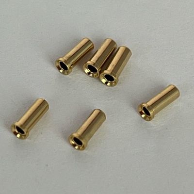 2.32mm Circular Connector Crimp Contacts Female Brass Pin Gold Plated Connector Pin