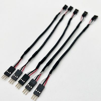 Custom 2.54mm Dupont Line Male Female Jumper Wire Harness Dupont Cable 15cm Black