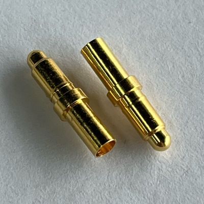 Fast Sample Delivery Brass C3604 Pogo Pin Connector Spring 1A 3A 10A Gold Copper M8 M4 M3 M2 Screw Conductive Thread Test Pin