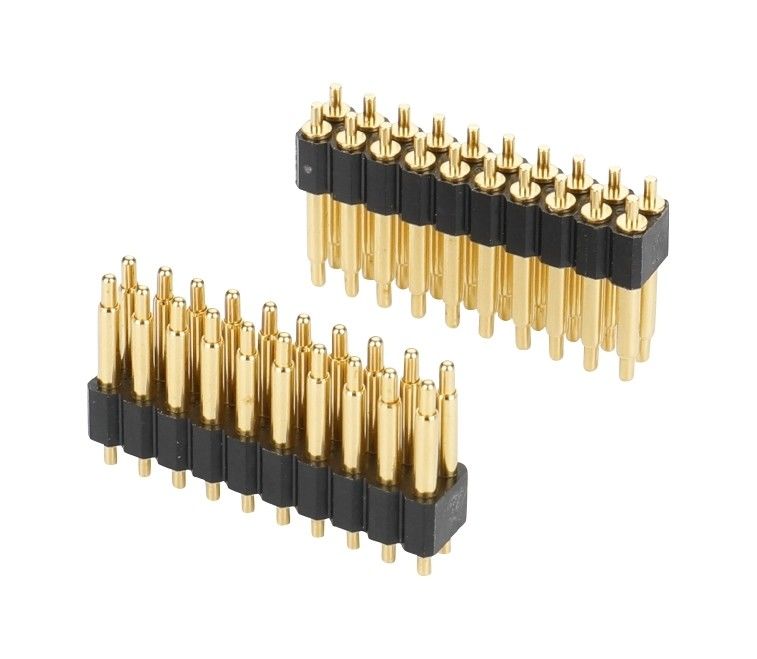 2.0mm Pitch H2.5mm Male Pogo Pin Connector For PCB Dual Row 20pin Straight Dip