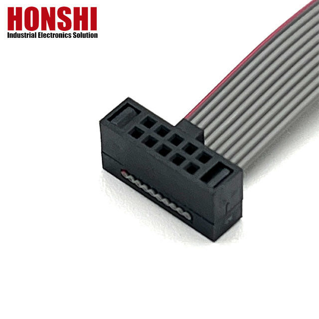10 Pin Grey Flat Cable Connector Ribbon Pitch 1.27mm IDC Cable 10u" Gold Plating