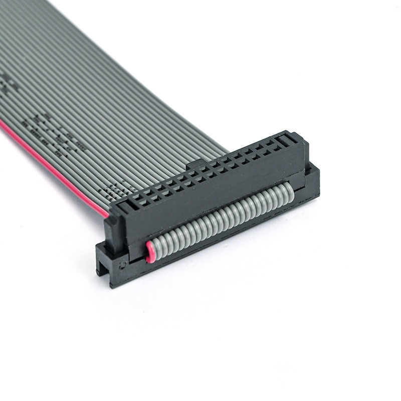 26Pin IDC Flat Ribbon Cable Assembly with Strain Relief and 2.54mm IDC to IDC Socket