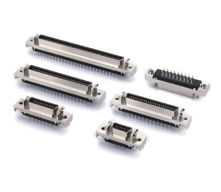 MDR PCB Straight SCSI Connector 14 20 26 36 50 Pin 68 Pin 100 Pin