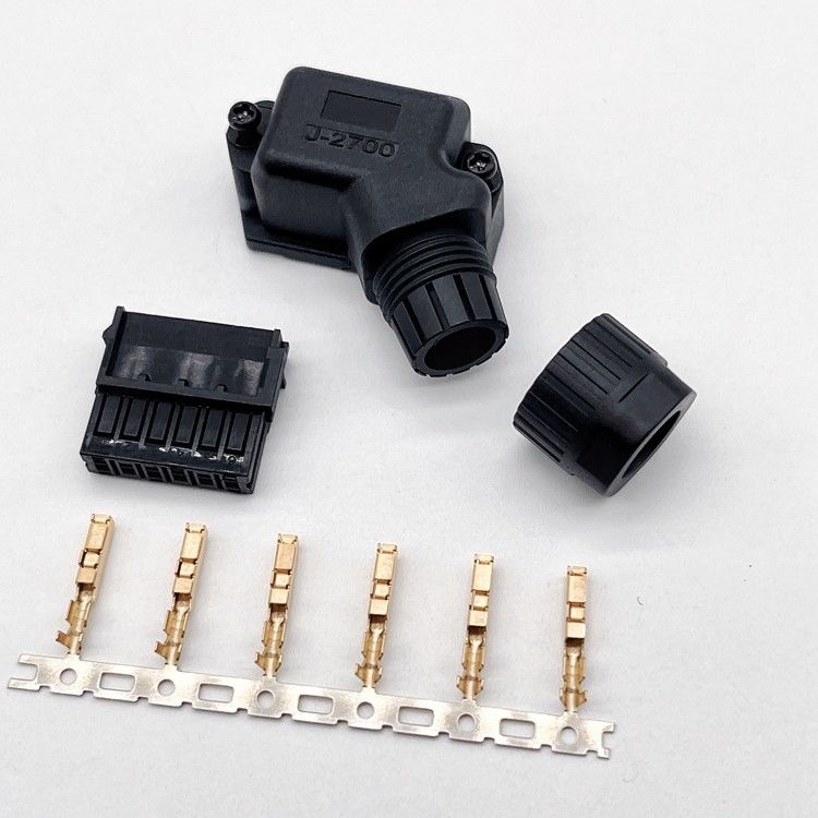 Gold Plated Servo Motor Power Plug 4 Pin 5 Pin Phosphorous Bronze Contact Material