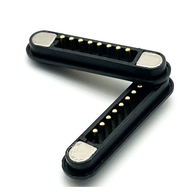 8pin Magnetic Connector Male Female Pogo Pin Connector For Pcb Board