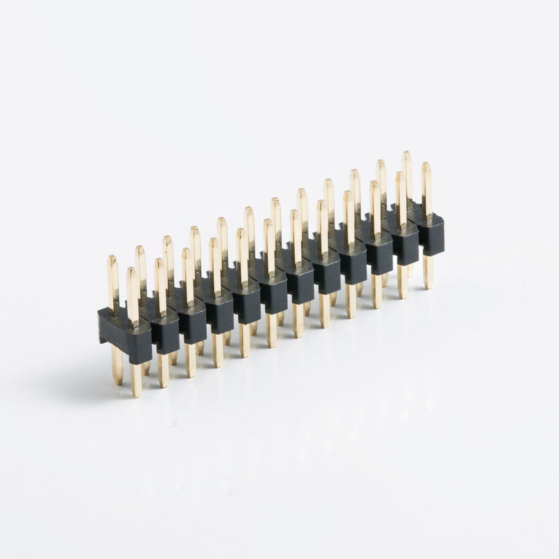 Dual Row Board To Board Connector 2.54mm Pitch 2 pin 20 pin 80 pin Straight PCB