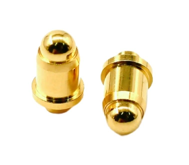 1A Gold Plating 3-10u Brass Pogo Pin Spring Loaded Height 2.5mm Pin Contact Dip
